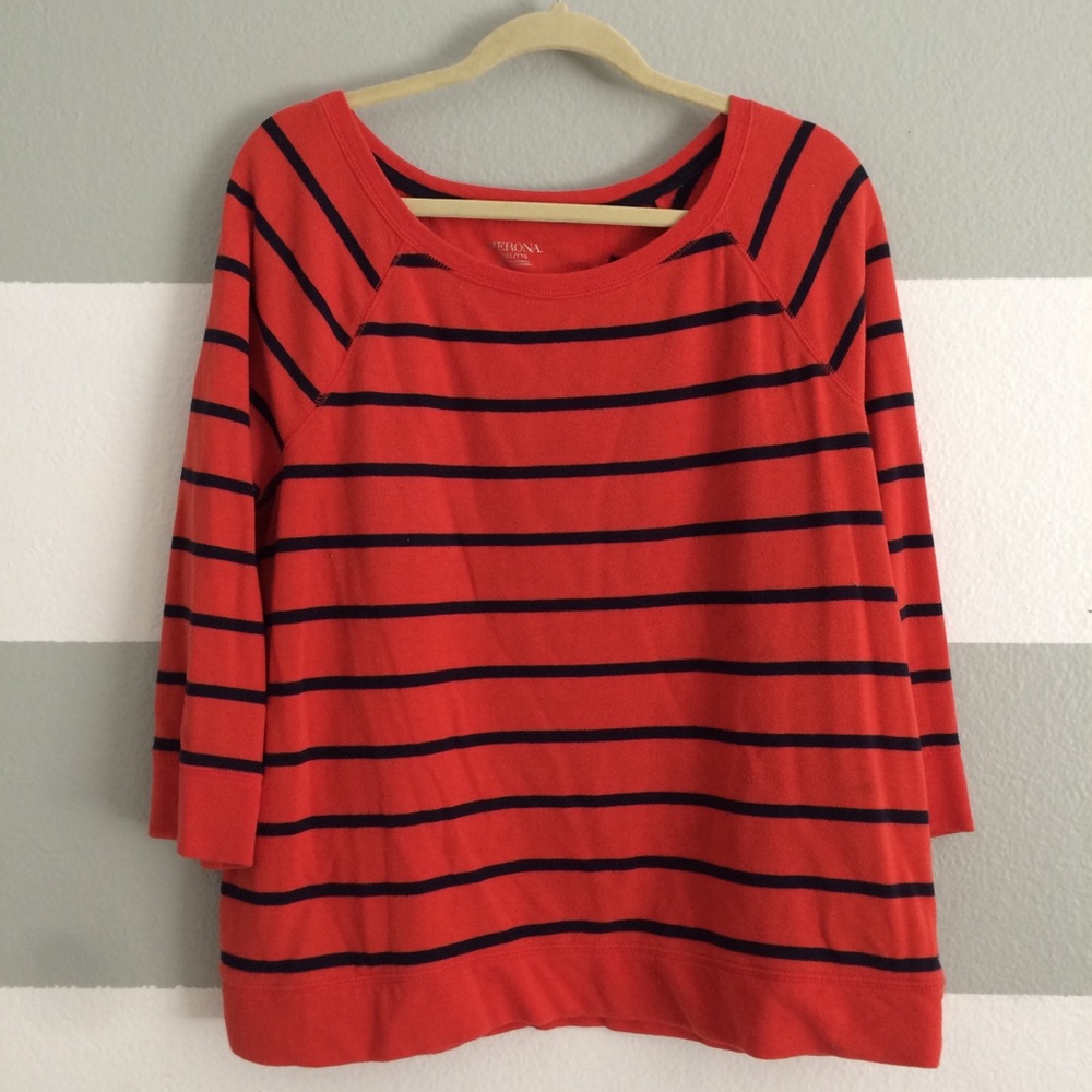 Merona striped sweatshirt
